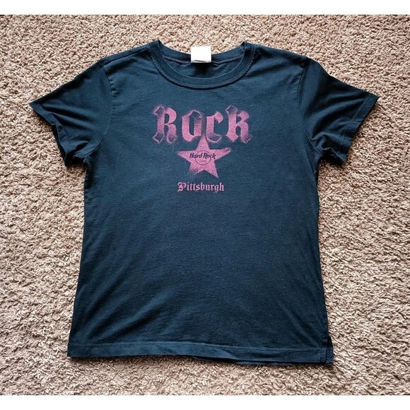 Hard Rock Cafe Tops - Vintage Hard Rock Cafe Philadelphia T-Shirt Women's Size XL Graphic Print Black